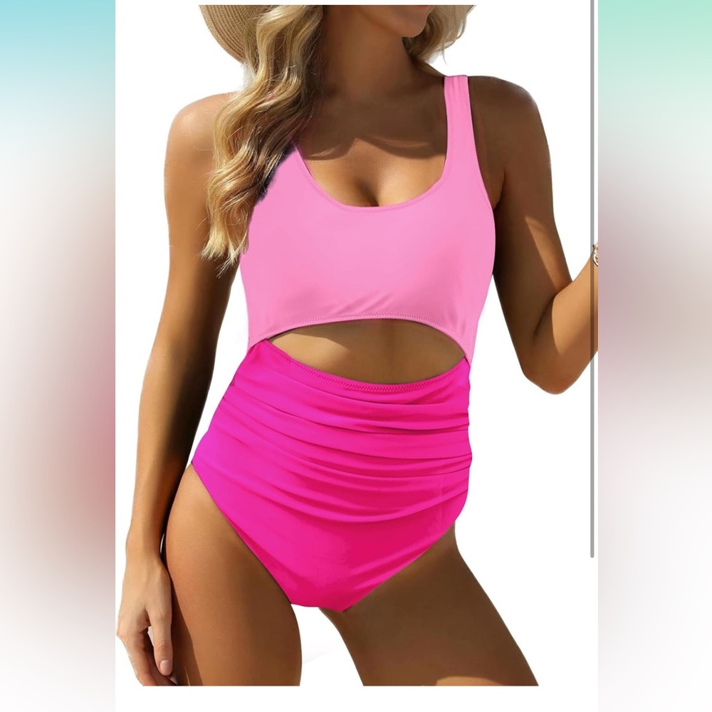 VIMPUNEC Women One Piece Swimsuit Tummy Control Bathing Suit